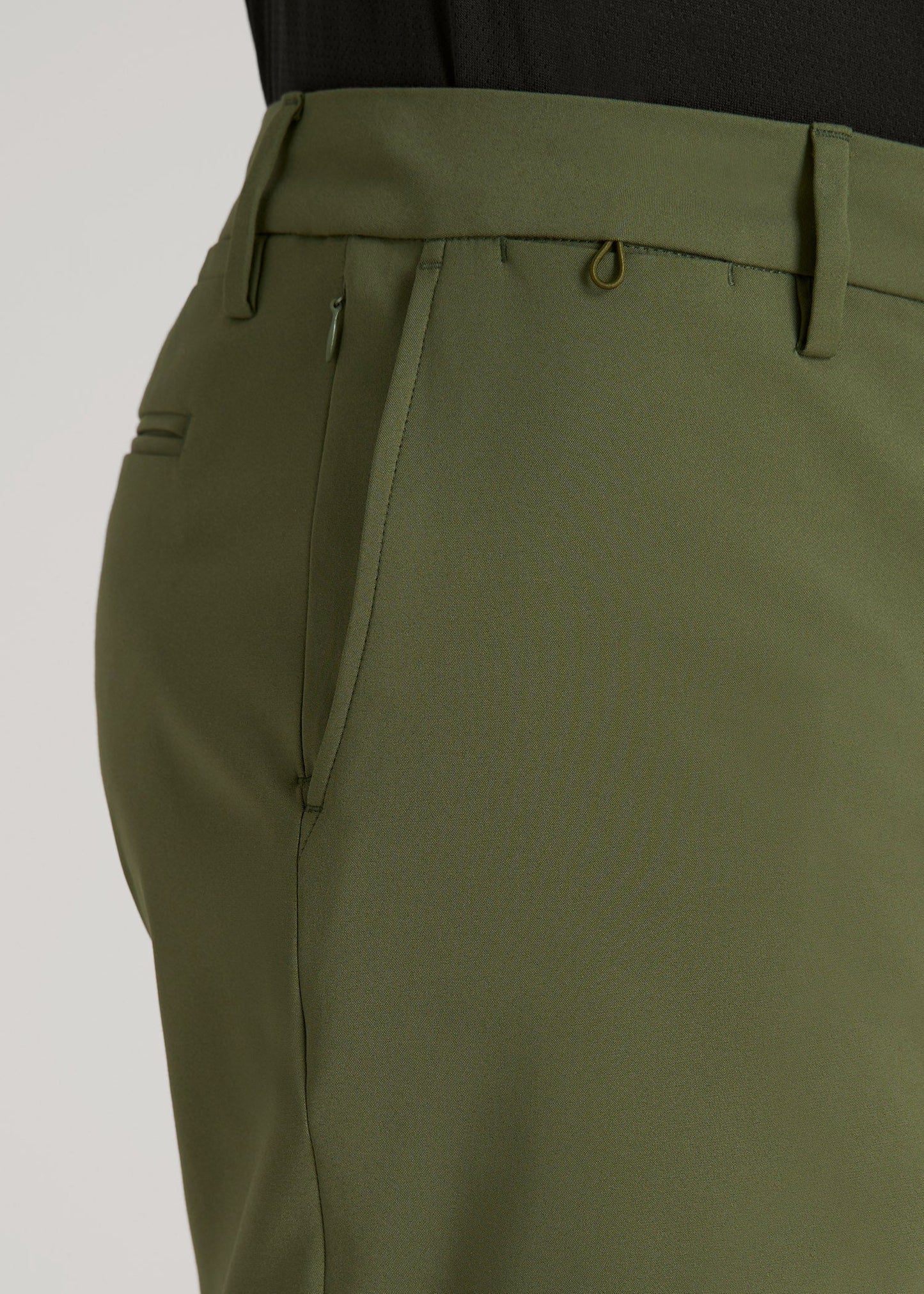 American Tall Men Tech Chino Shorts for Tall Men in Bright Olive
