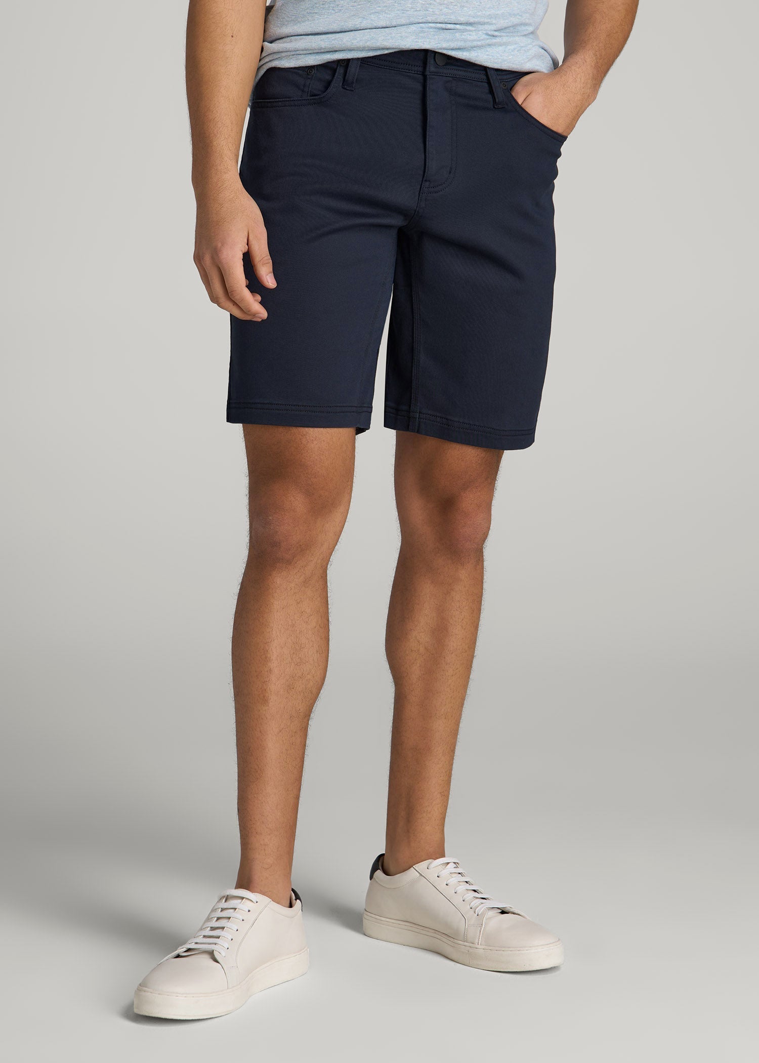 American Tall Men Everyday Comfort 5 Pocket Short for Tall Men in True Navy