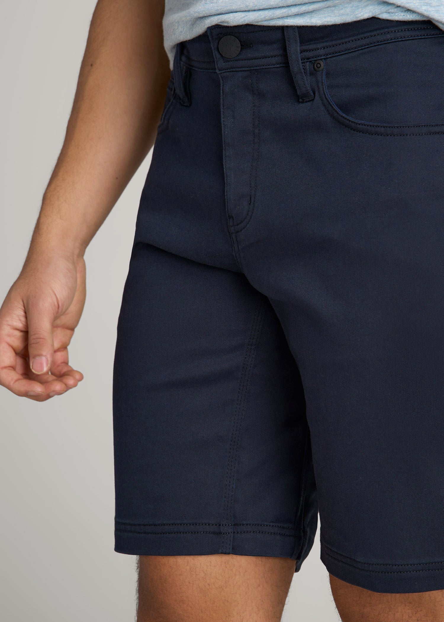 American Tall Men Everyday Comfort 5 Pocket Short for Tall Men in True Navy
