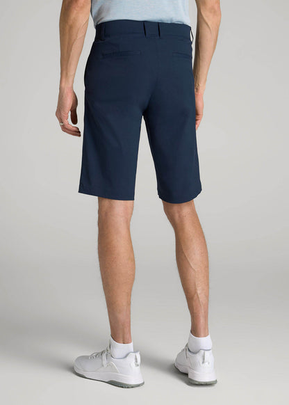American Tall Men Traveler Chino Shorts for Tall Men in Marine Navy