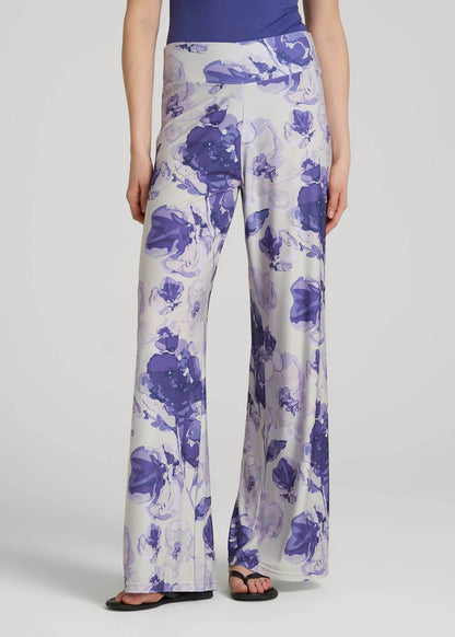 American Tall Men|Women Pull-On Breezy Wide Leg Pants for Tall Women in Petal Wash