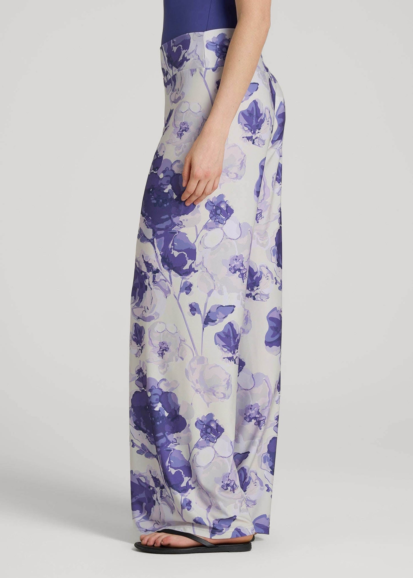 American Tall Men|Women Pull-On Breezy Wide Leg Pants for Tall Women in Petal Wash