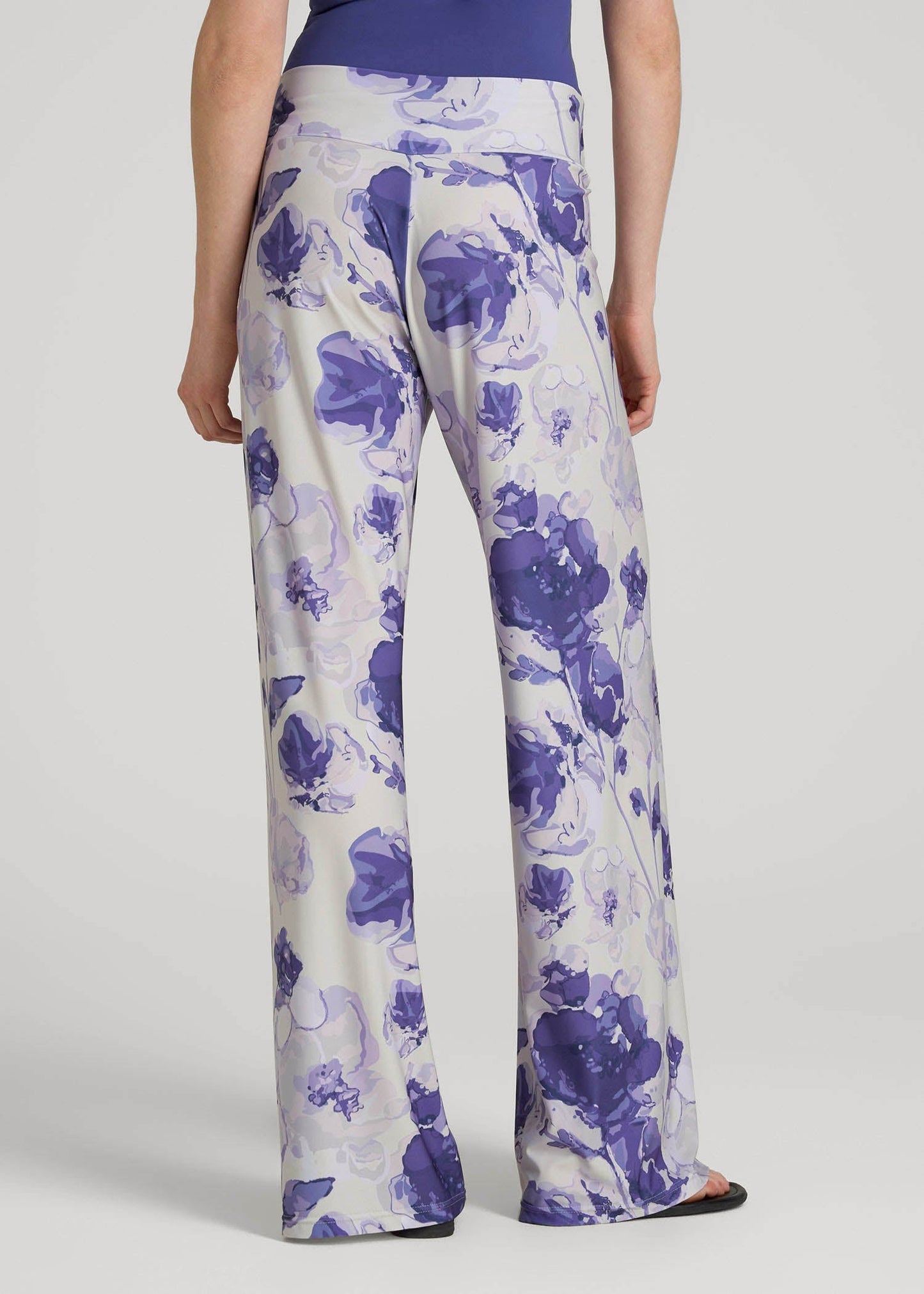 American Tall Men|Women Pull-On Breezy Wide Leg Pants for Tall Women in Petal Wash
