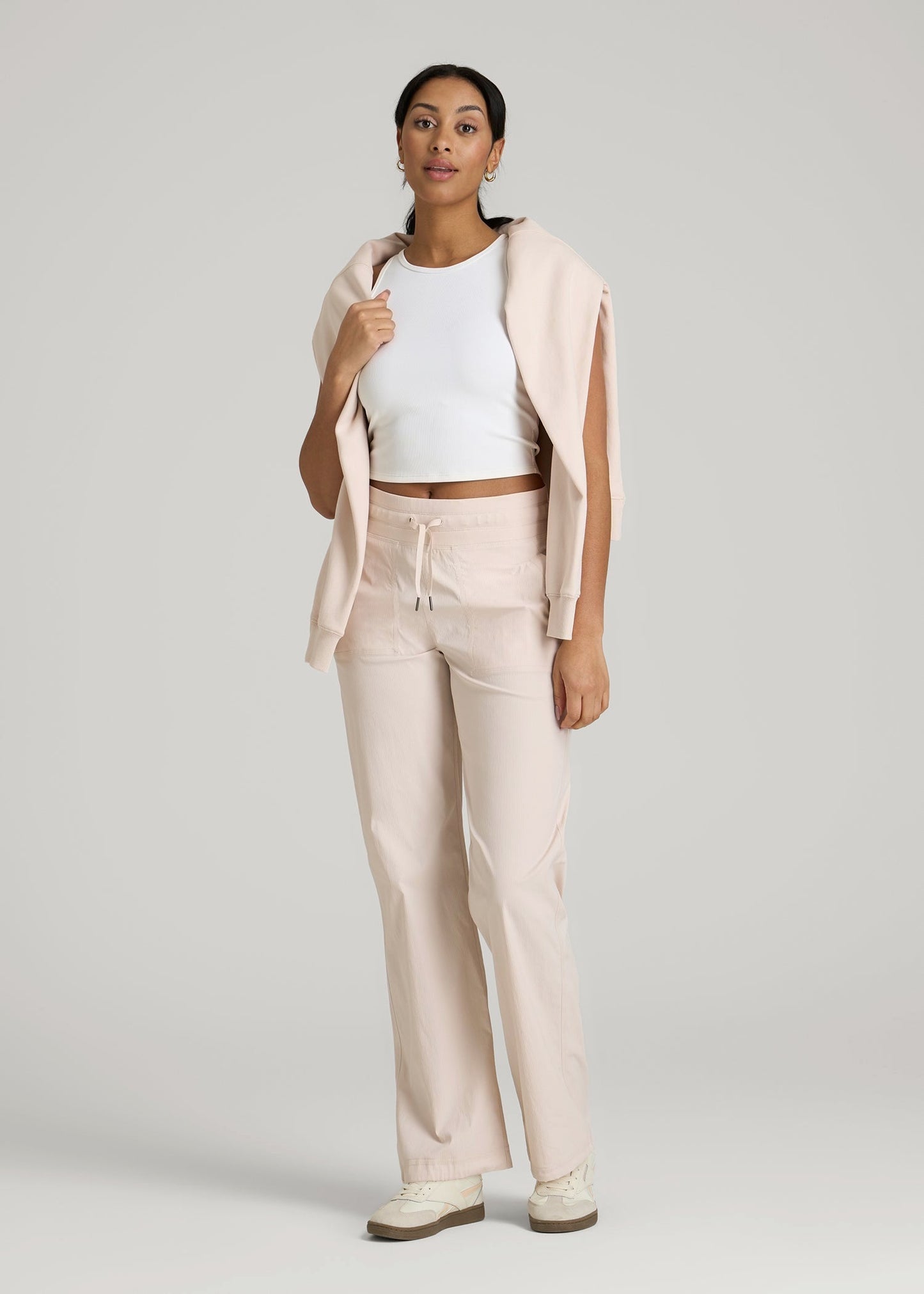 American Tall Men|Women High-Rise After Practice Pant for Tall Women in Shell