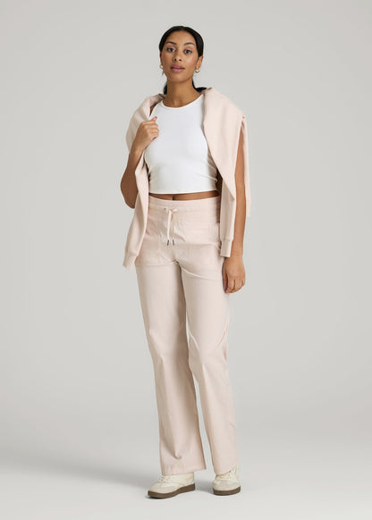 American Tall Men|Women High-Rise After Practice Pant for Tall Women in Shell