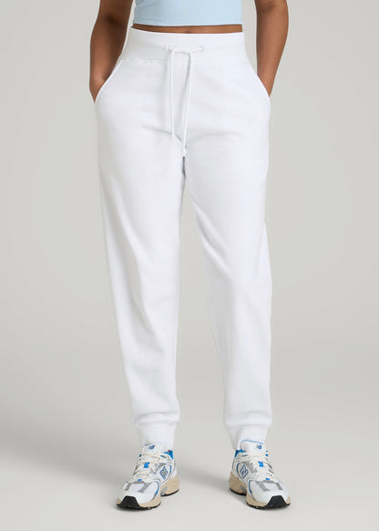 American Tall Men|Women A.T. Basics Athletic Joggers for Tall Women in Optic White
