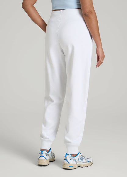 American Tall Men|Women A.T. Basics Athletic Joggers for Tall Women in Optic White