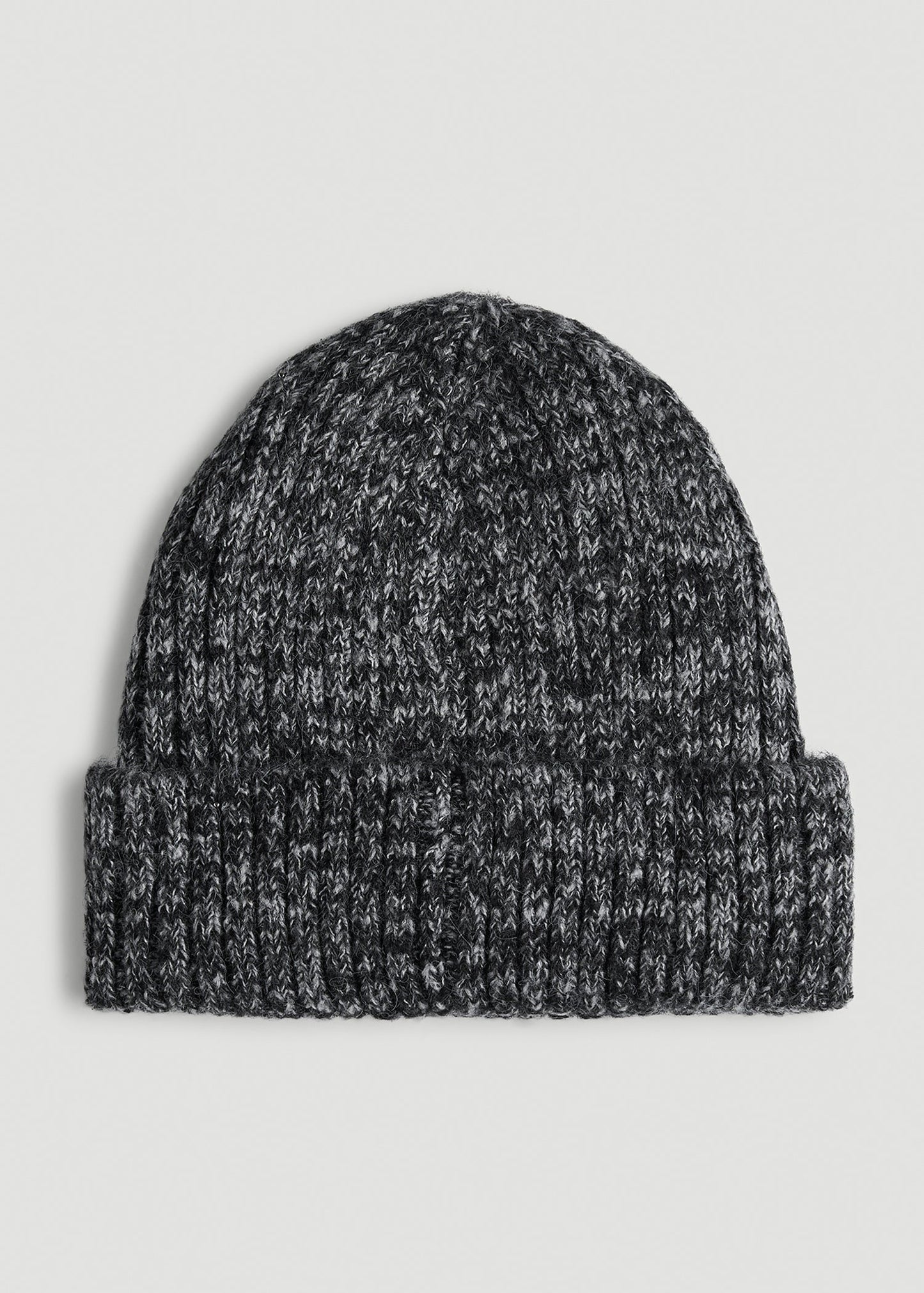 American Tall Men LJ&S Wool Blend Beanie for Tall Men in Charcoal Mix