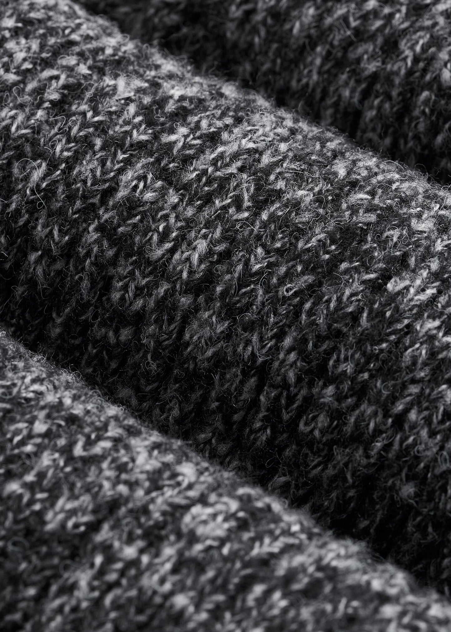 American Tall Men LJ&S Wool Blend Beanie for Tall Men in Charcoal Mix