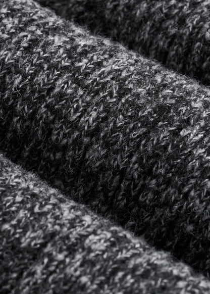 American Tall Men LJ&S Wool Blend Beanie for Tall Men in Charcoal Mix
