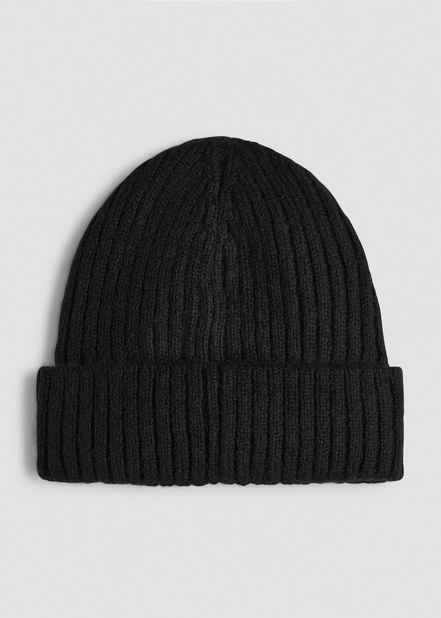 American Tall Men LJ&S Wool Blend Beanie for Tall Men in Black