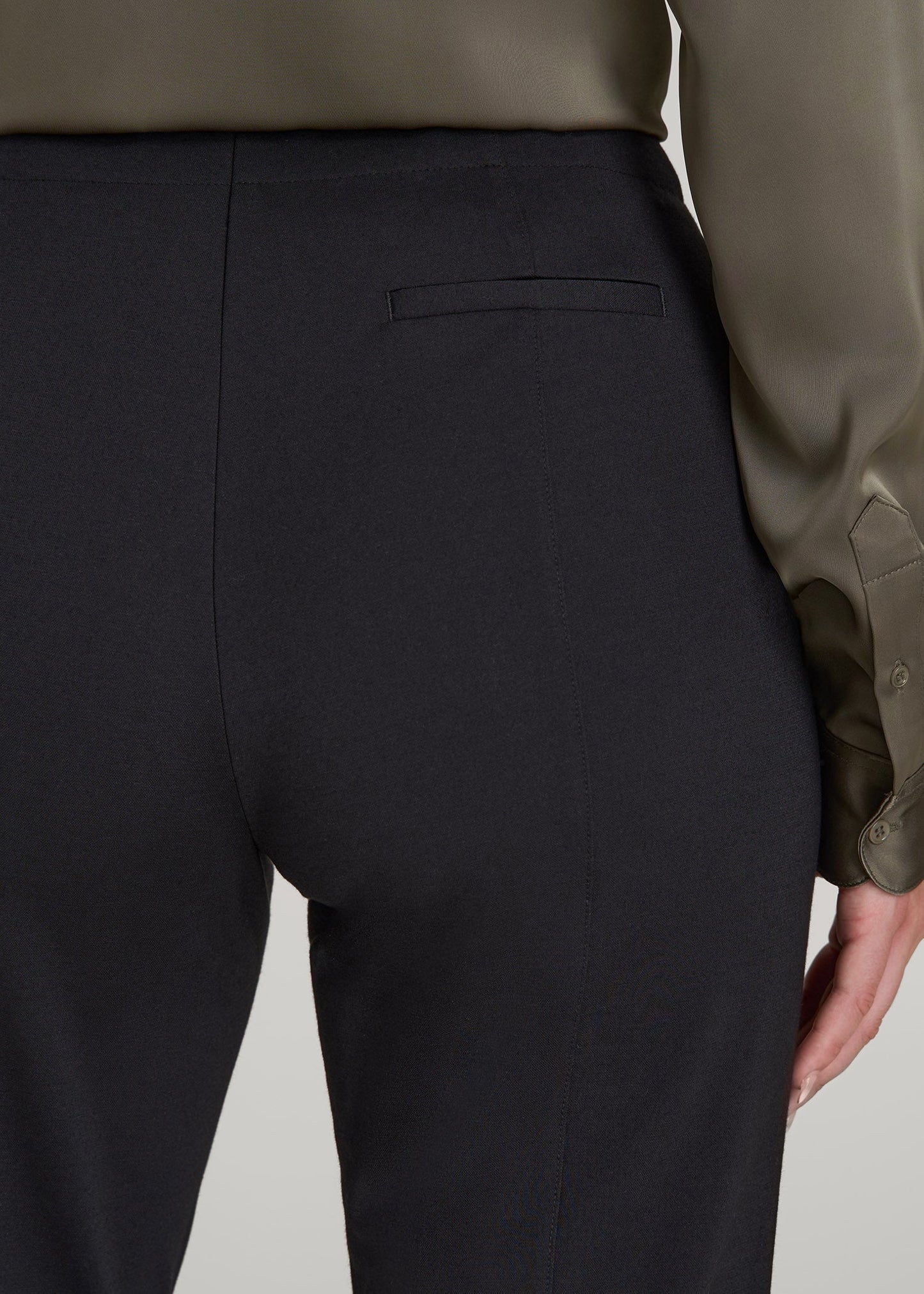 American Tall Women Freedom Flex Straight Leg Dress Pants for Tall Women in Black