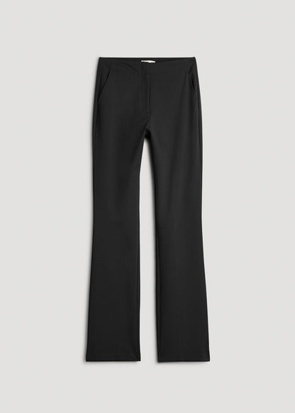 American Tall Women Freedom Flex Straight Leg Dress Pants for Tall Women in Black