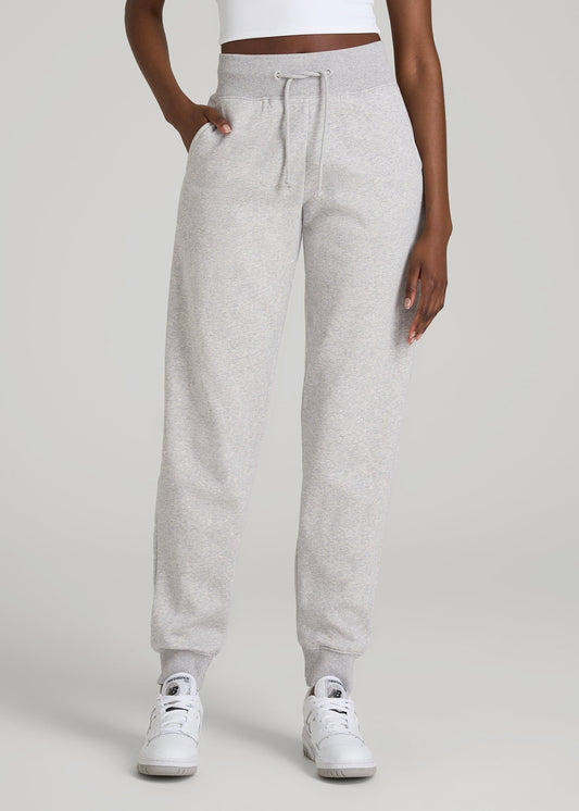 American Tall Women A.T. Basics Athletic Joggers for Tall Women in Grey Mix