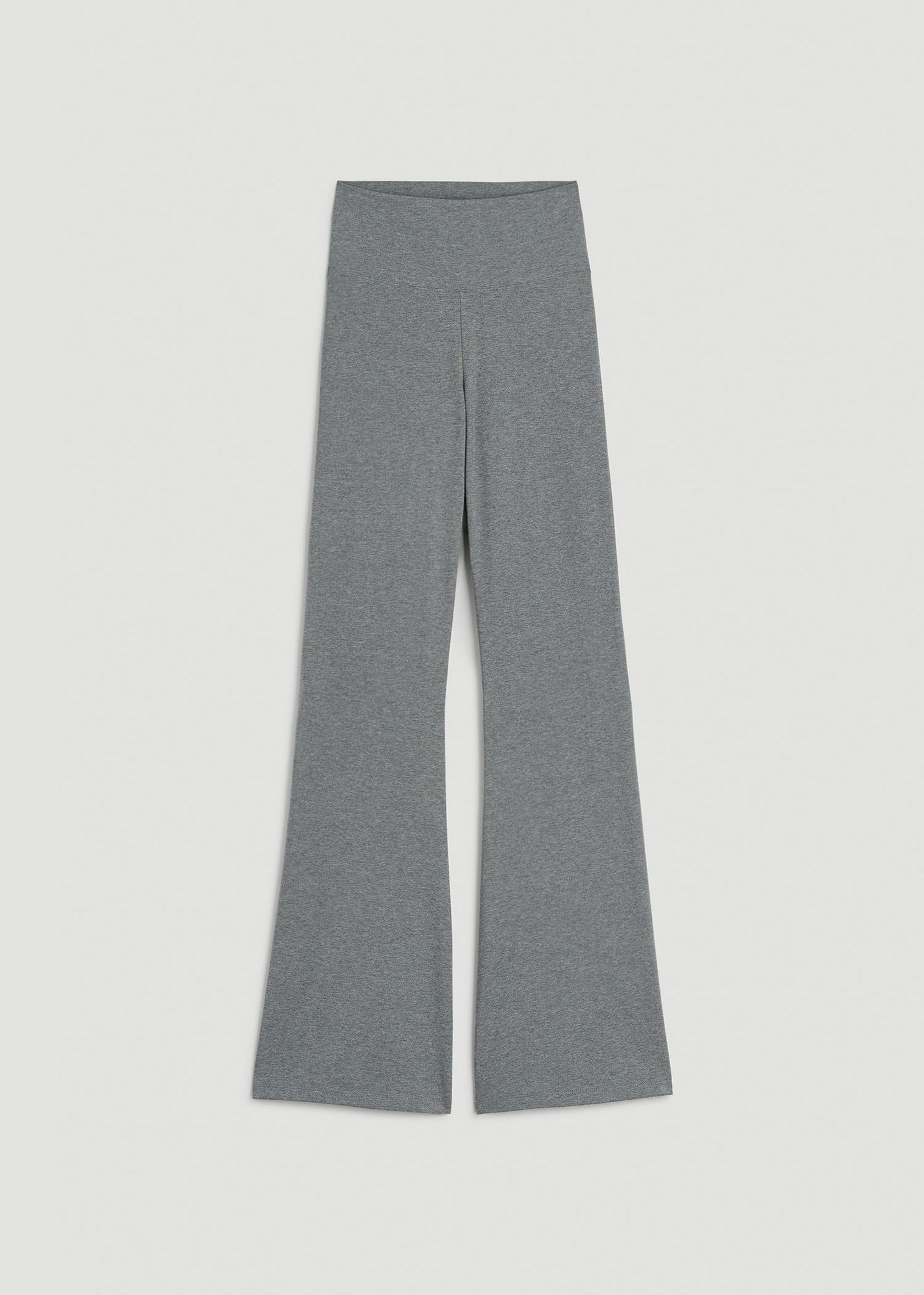 American Tall Women Cotton flare legging for Tall Women in Mid Grey Heather