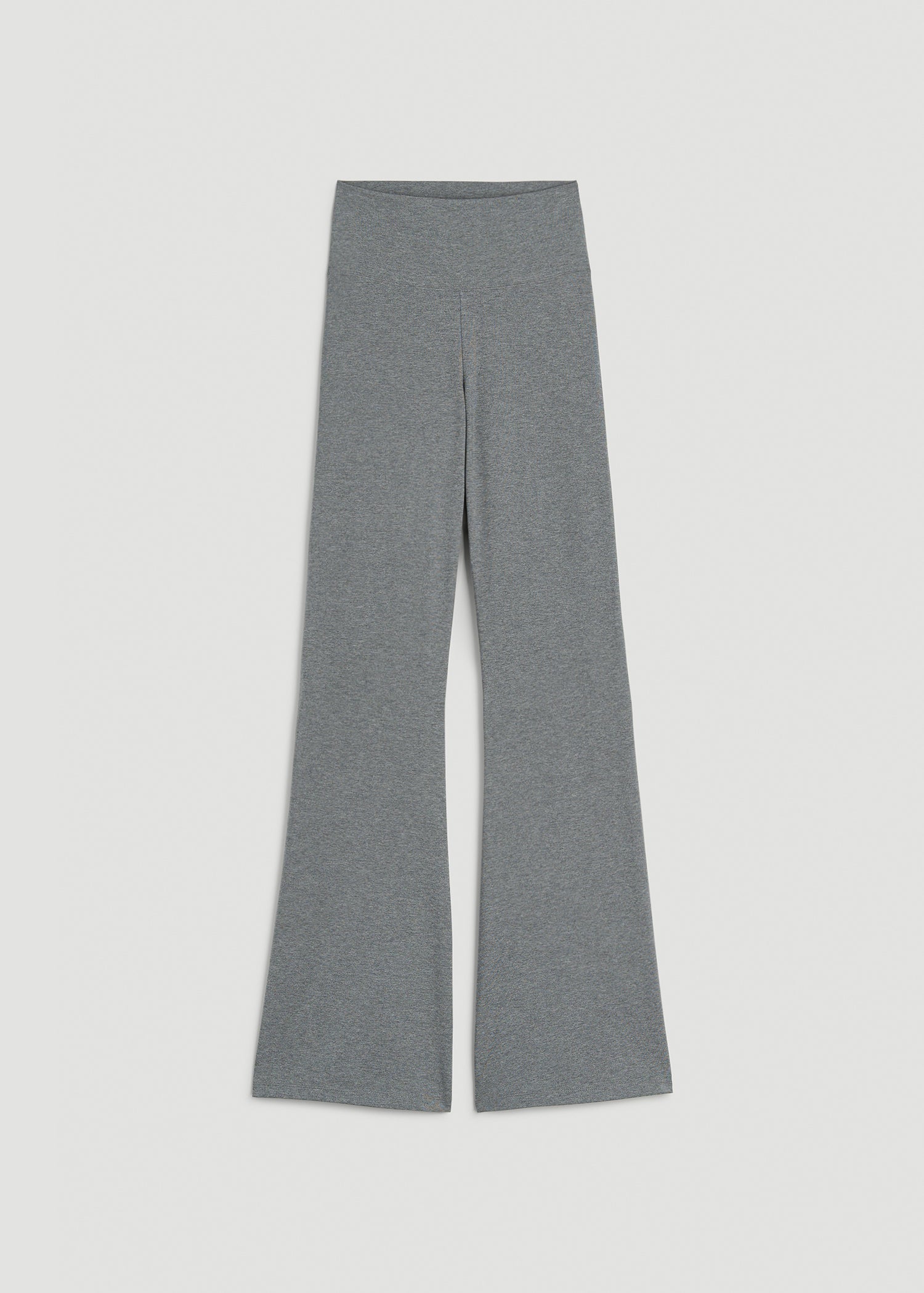 American Tall Women Cotton flare legging for Tall Women in Mid Grey Heather