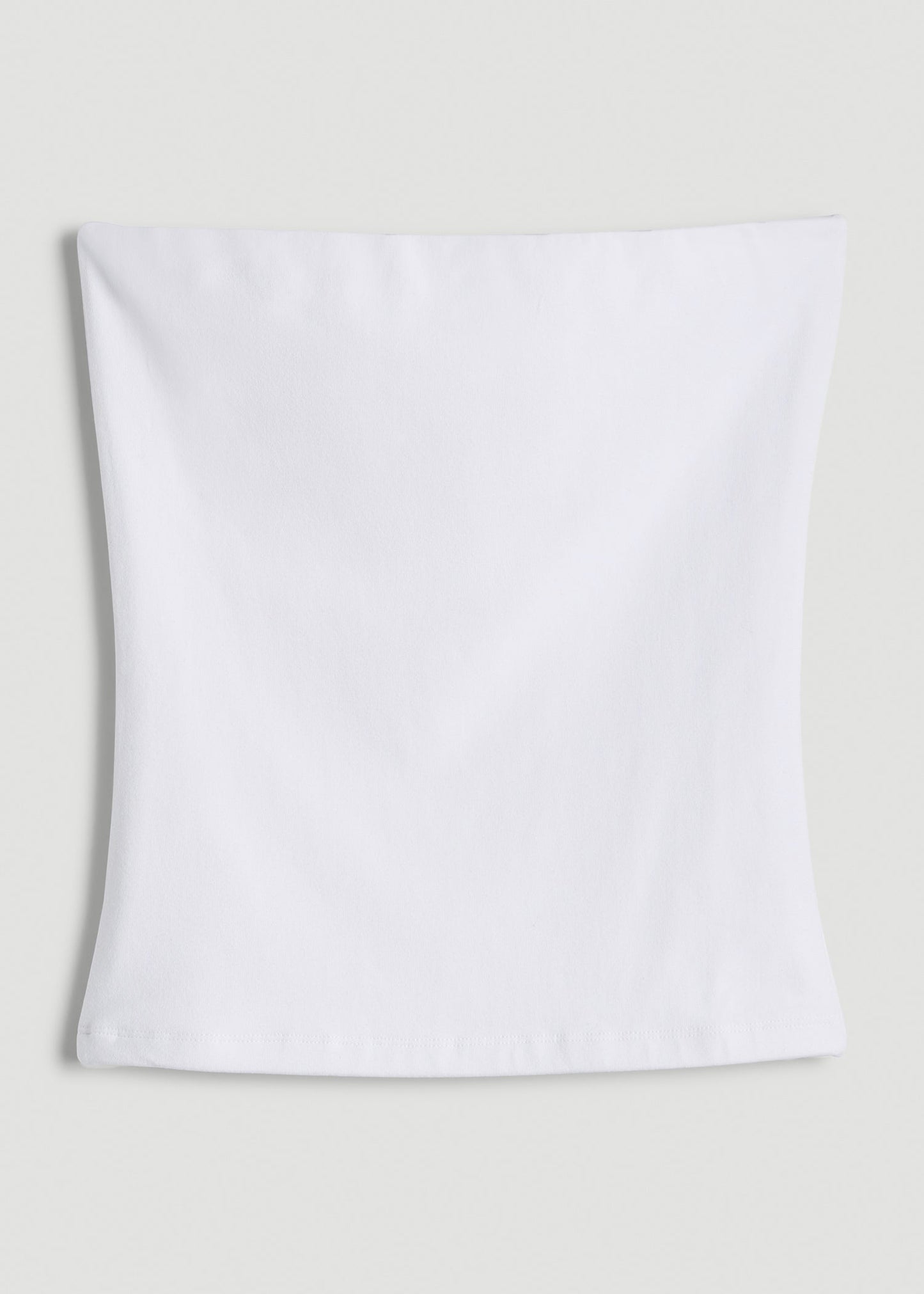 American Tall Women Cotton Tube Top for Tall Women in White