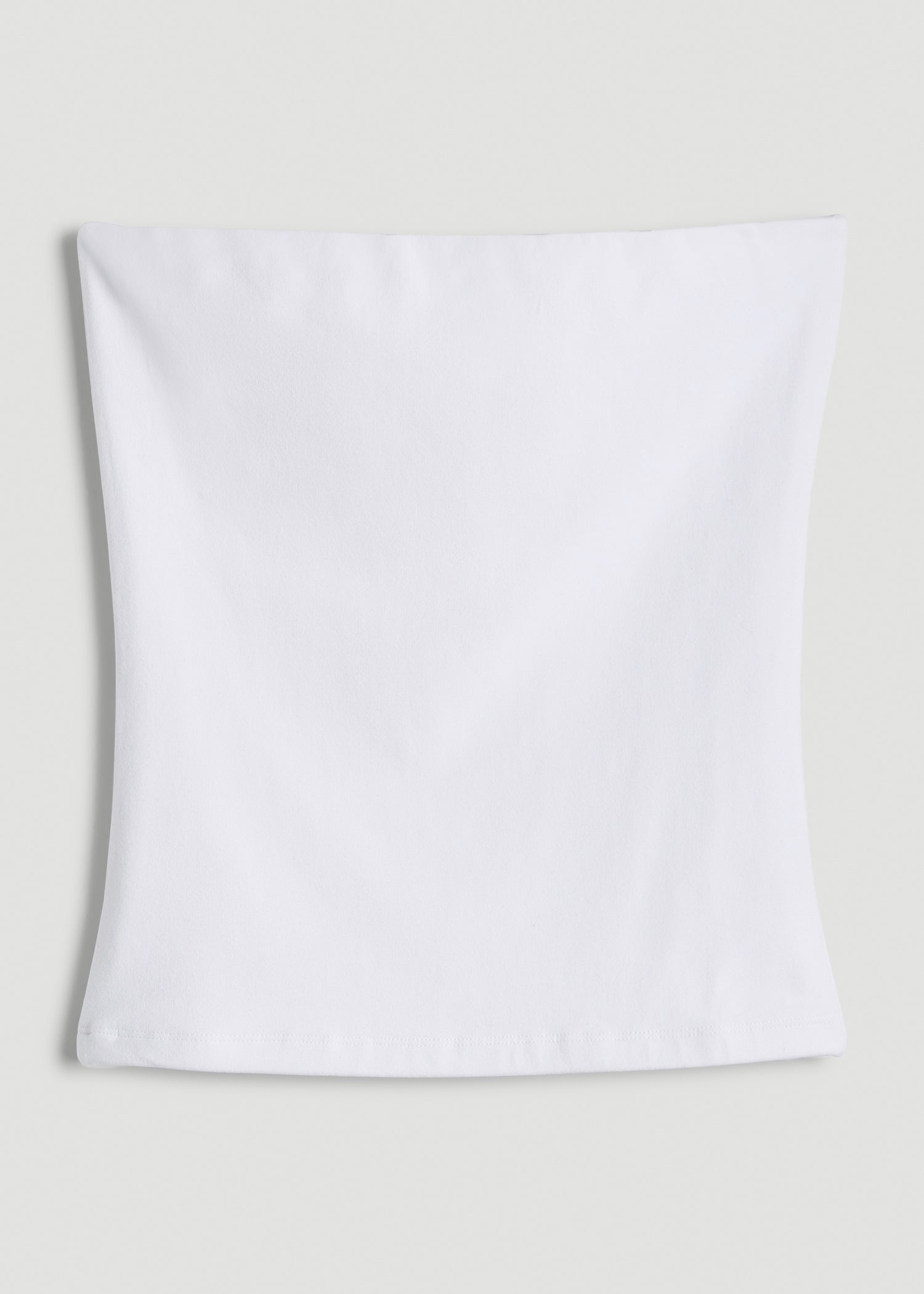 American Tall Women Cotton Tube Top for Tall Women in White