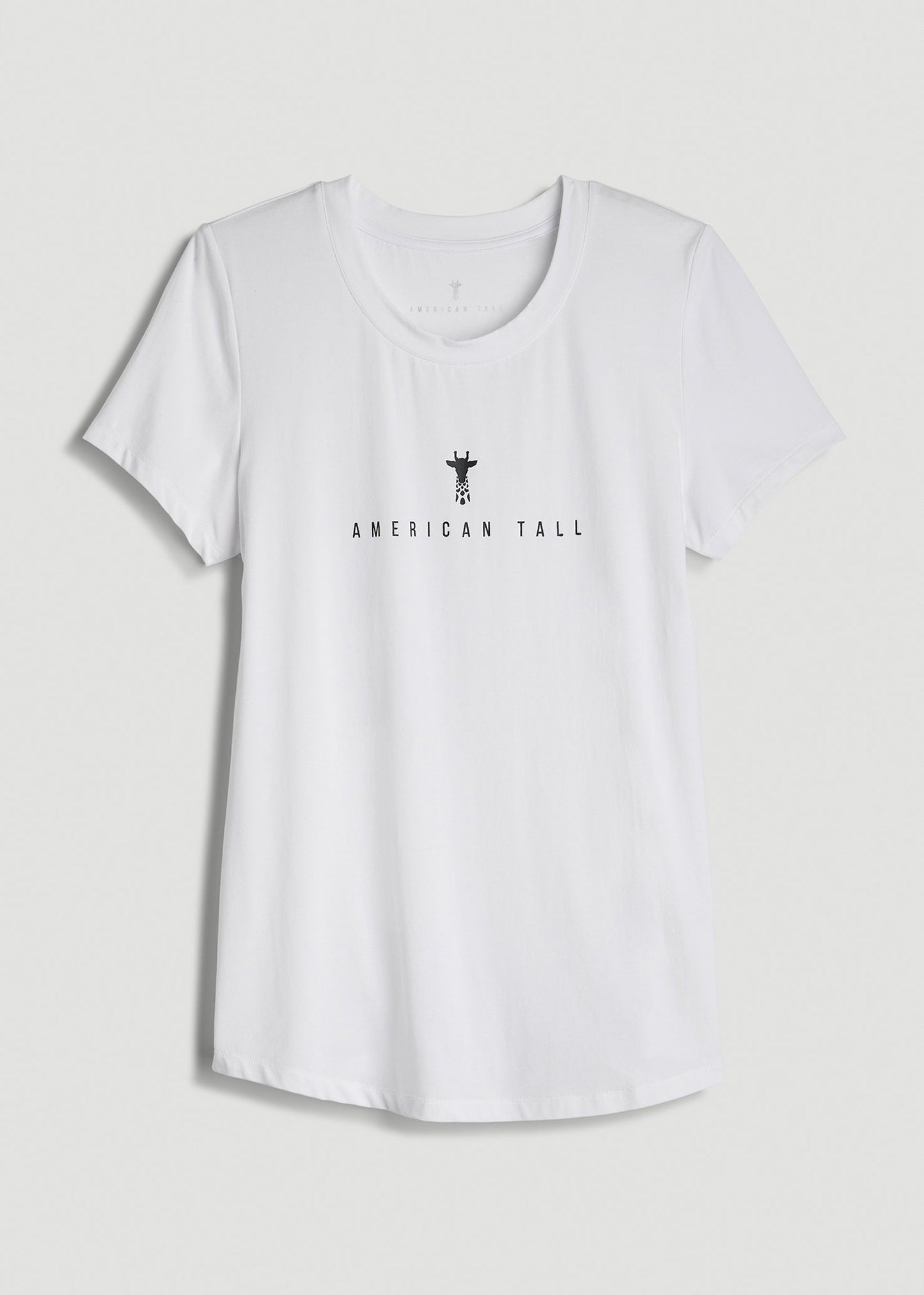 American Tall Women Logo Tee for Tall Women in White