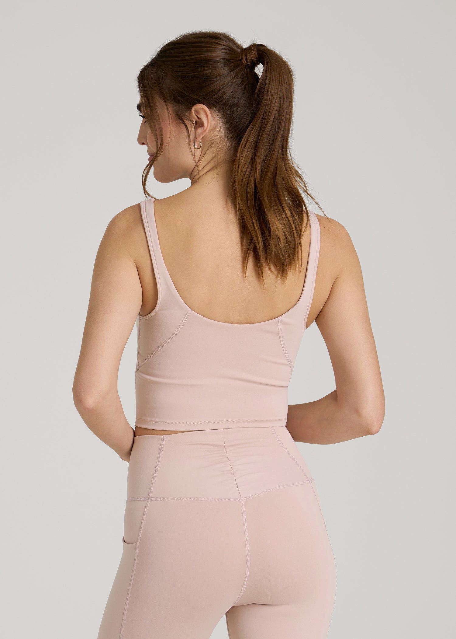 American Tall Women Balance Tank Top for Tall Women in Desert Rose