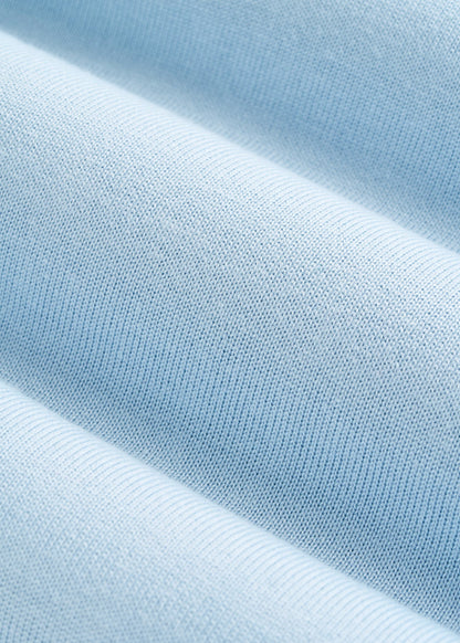 American Tall Women Linen Blend Knit Crewneck for Tall Women in Ice Blue
