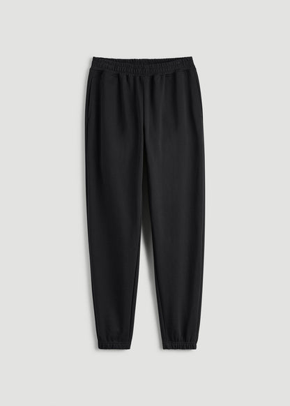 American Tall Women Wearever Oversized French Terry Joggers for Tall Women in Black