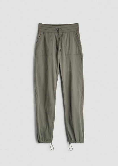 American Tall Women|Men High-Rise After Practice Pant for Tall Women in Camper Green