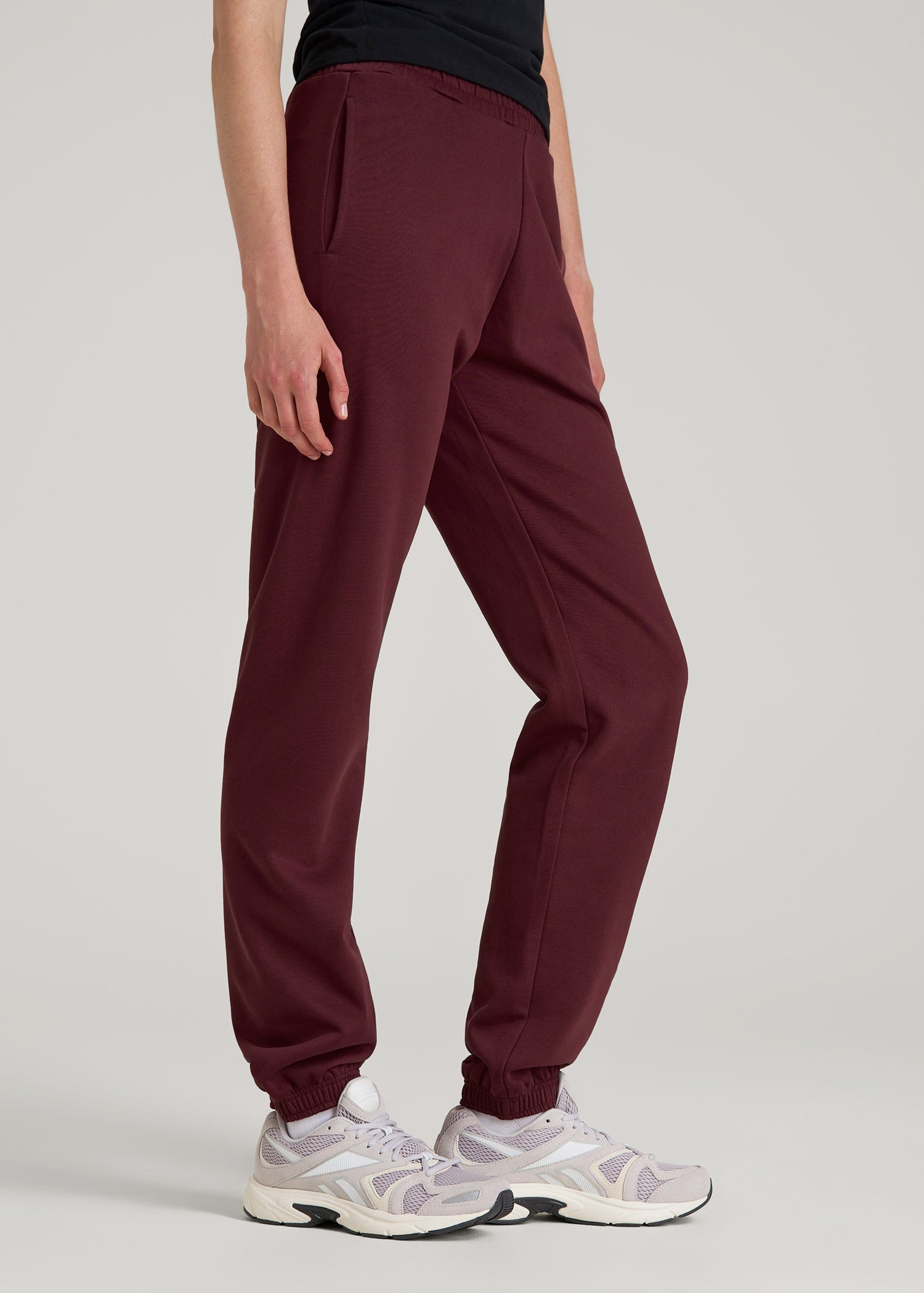 American Tall Women Wearever Fleece Relaxed Sweatpants for Tall Women in Tawny Port