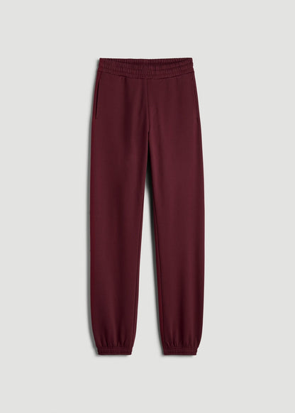 American Tall Women Wearever Fleece Relaxed Sweatpants for Tall Women in Tawny Port