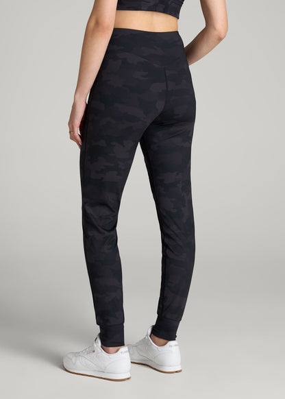 American Tall Women Balance Pocket Joggers for Tall Women in Grey Camo