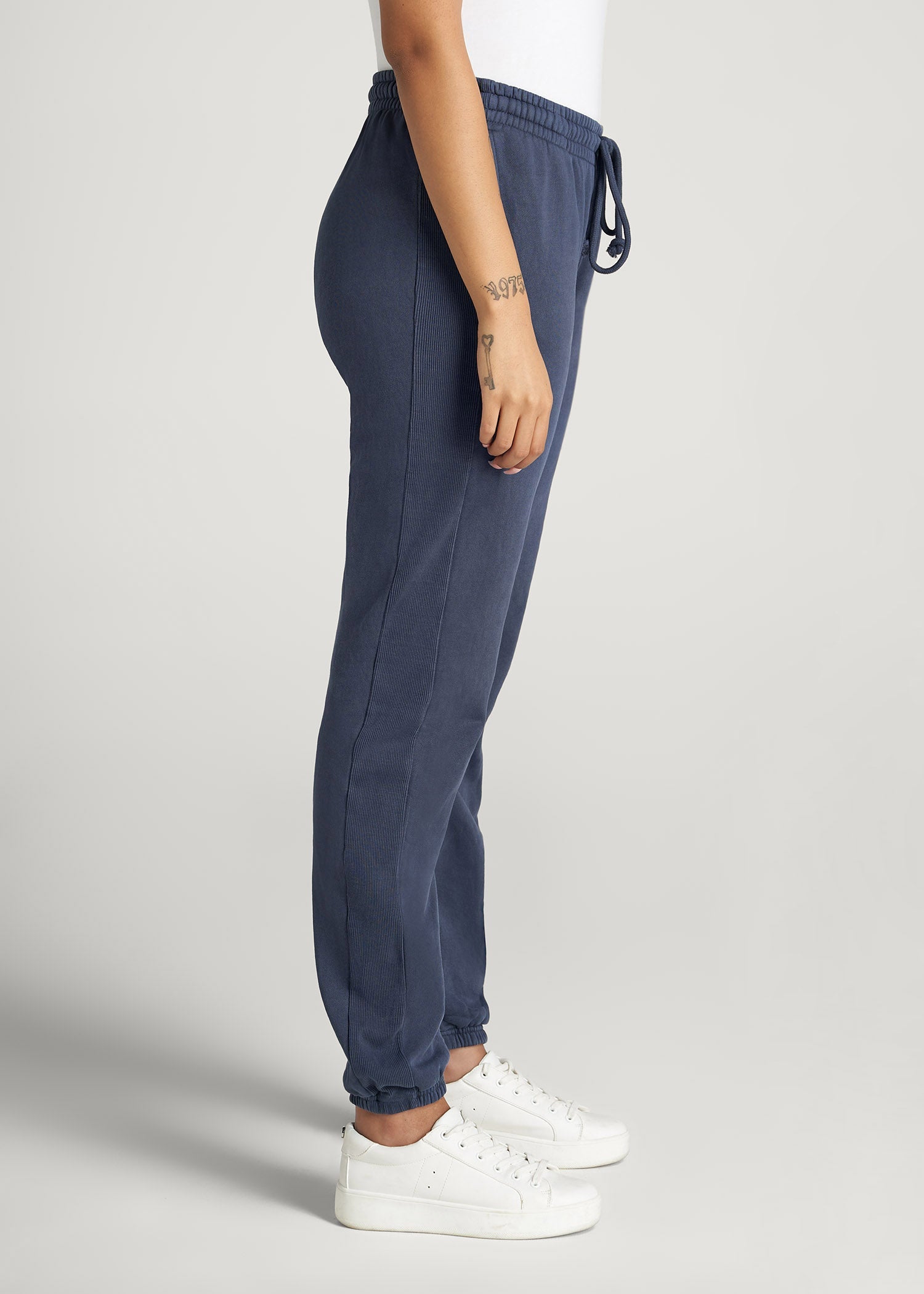 American Tall Women Wearever Fleece Regular Fit Sweatpants for Tall Women in Navy