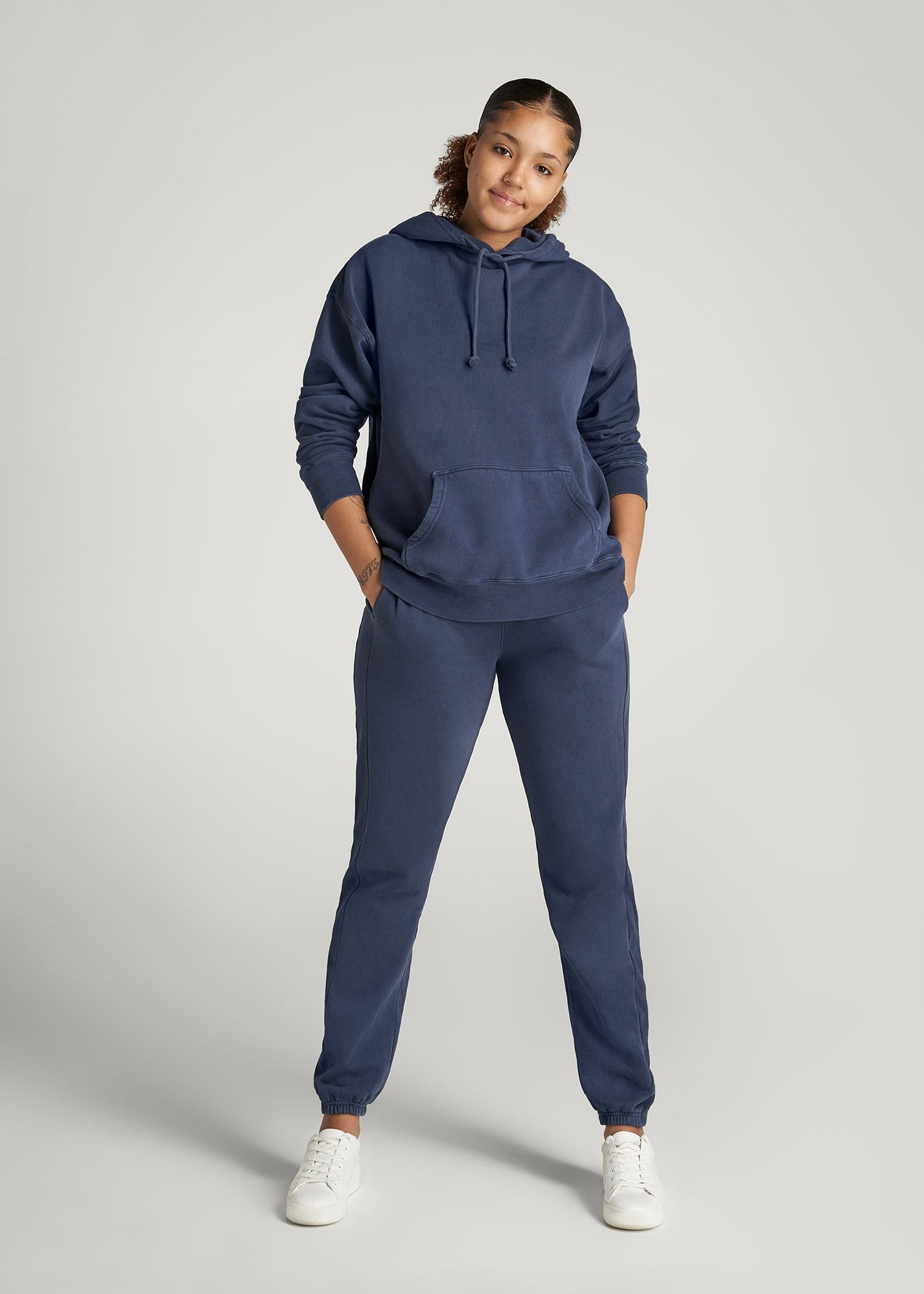 American Tall Women Wearever Fleece Regular Fit Sweatpants for Tall Women in Navy