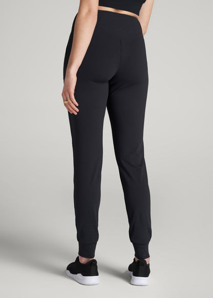 American Tall Women Balance Pocket Joggers for Tall Women in Black