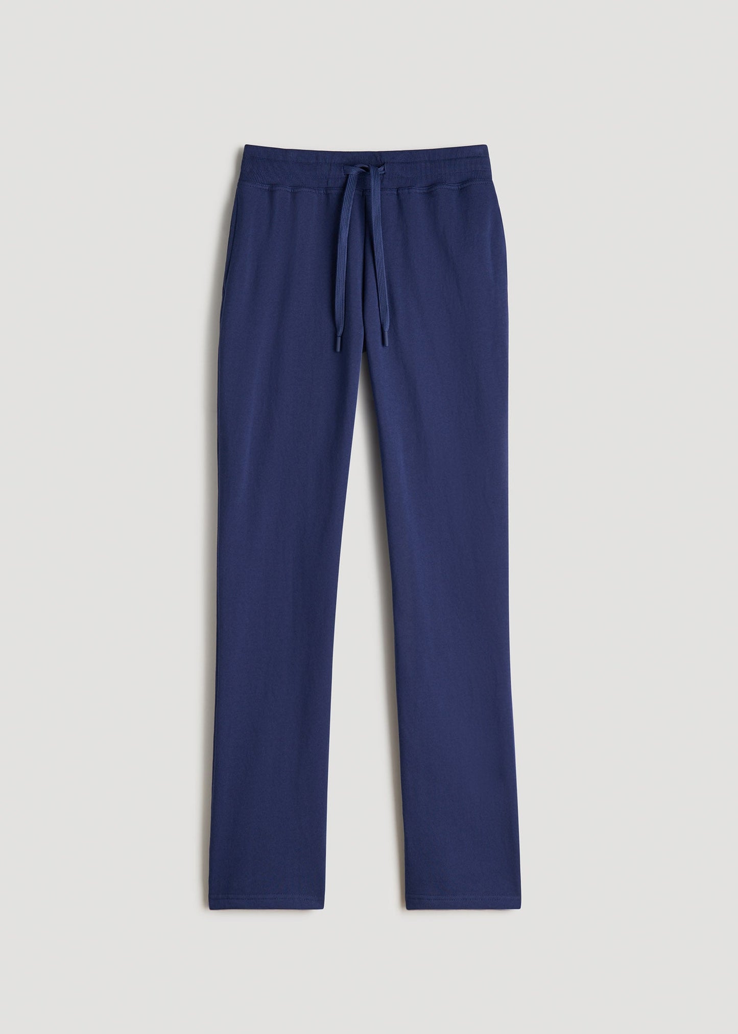 American Tall Women Wearever Fleece Open-Bottom Sweatpants for Tall Women in Midnight Blue