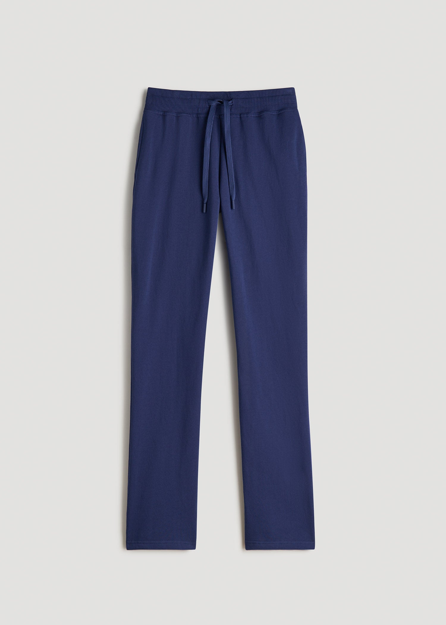 American Tall Women Wearever Fleece Open-Bottom Sweatpants for Tall Women in Midnight Blue