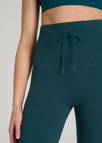 American Tall Women Ultra Soft Yoga Leggings for Tall Women in Deep Teal Mix