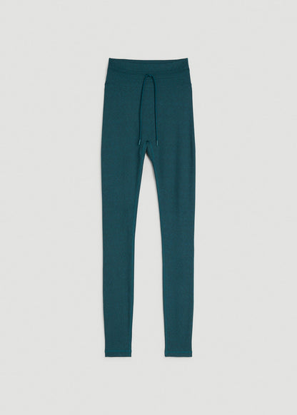 American Tall Women Ultra Soft Yoga Leggings for Tall Women in Deep Teal Mix