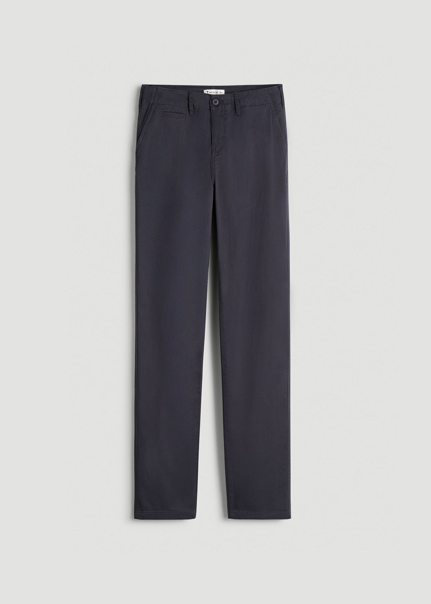 American Tall Women High Rise Tapered Chino Pants for Tall Women in Charcoal Rinse