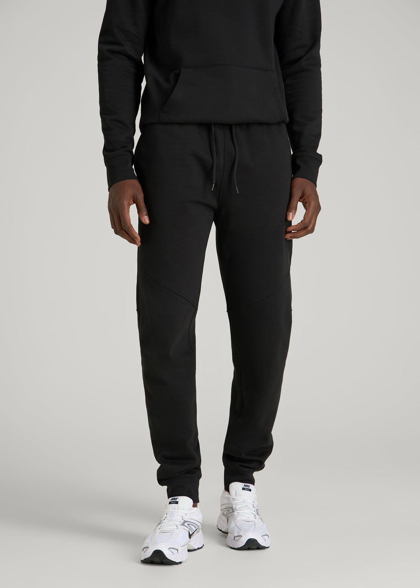 American Tall Men Core Motion Fleece Jogger for Tall Men in Black