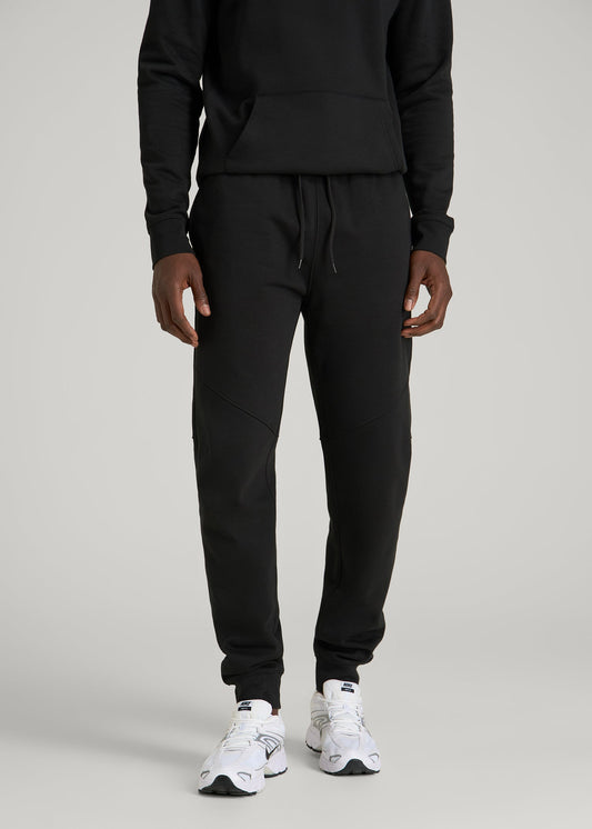American Tall Men Core Motion Fleece Jogger for Tall Men in Black