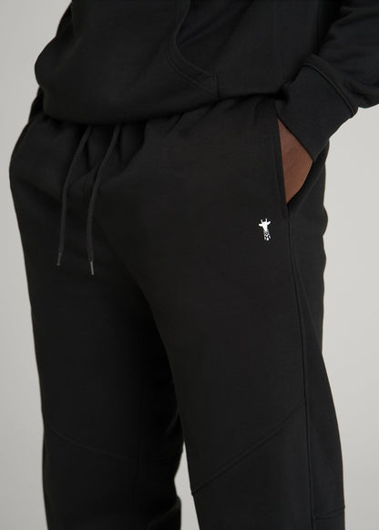 American Tall Men Core Motion Fleece Jogger for Tall Men in Black