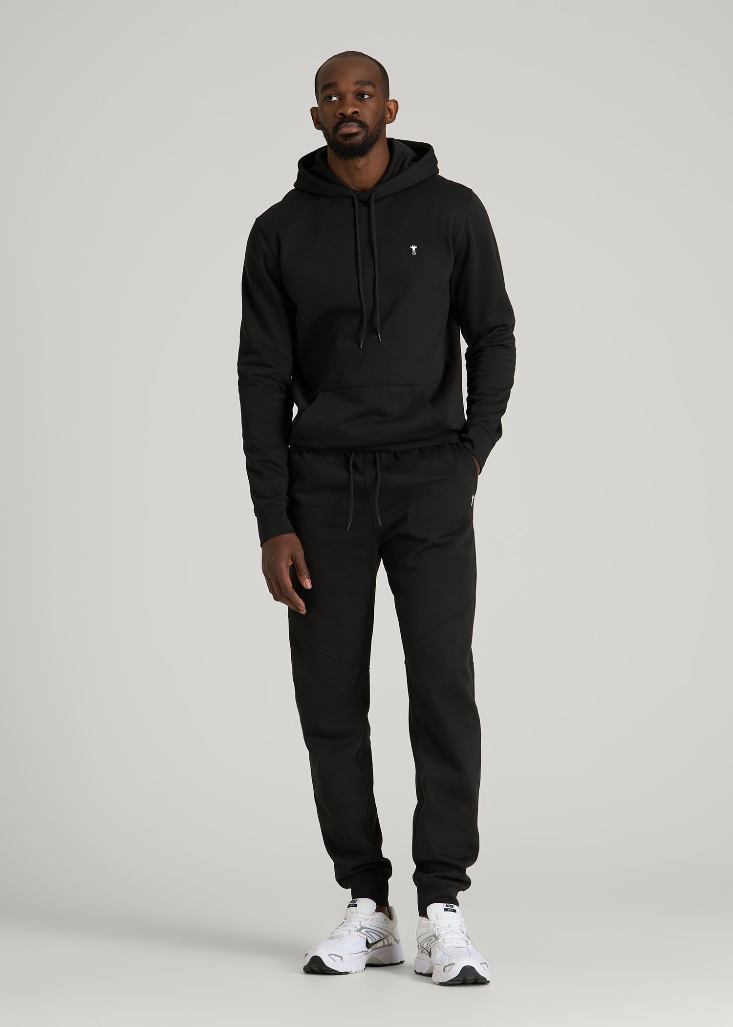 American Tall Men Core Motion Fleece Jogger for Tall Men in Black