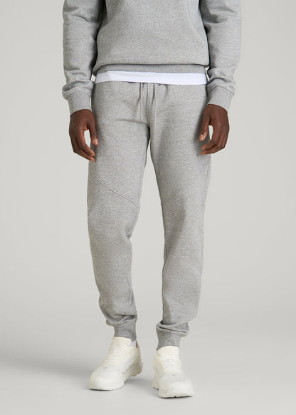American Tall Men Core Motion Fleece Jogger for Tall Men in Heathered Grey