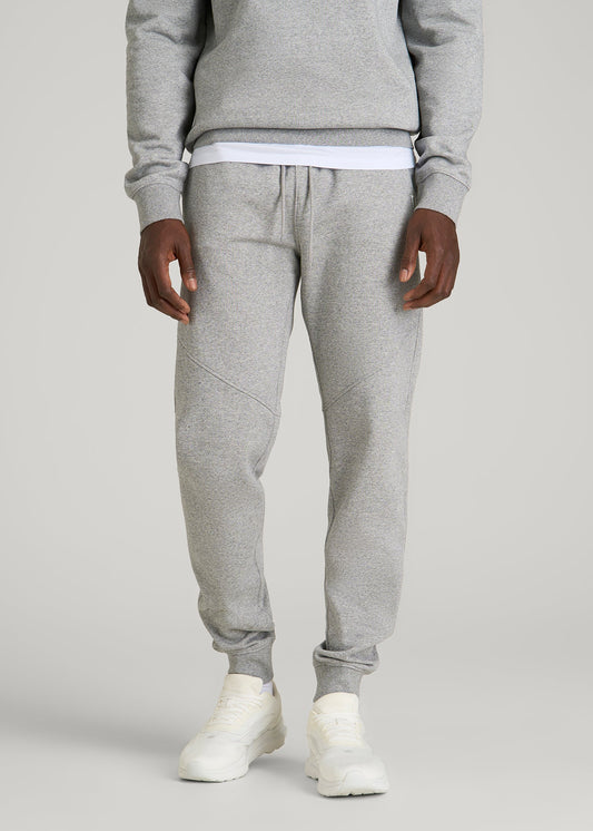 American Tall Men Core Motion Fleece Jogger for Tall Men in Heathered Grey