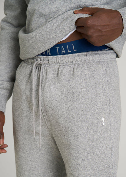American Tall Men Core Motion Fleece Jogger for Tall Men in Heathered Grey