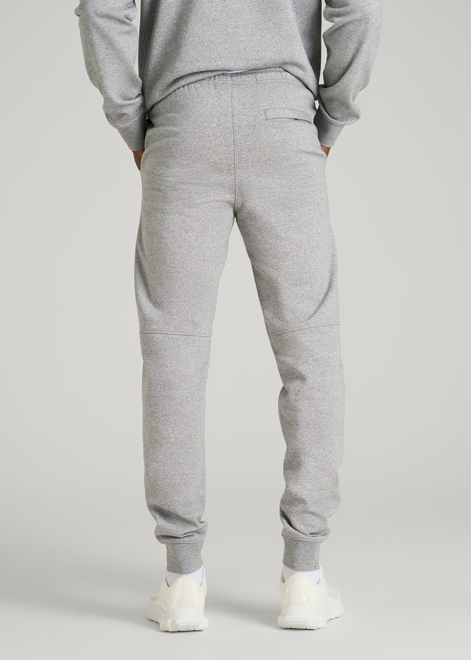 American Tall Men Core Motion Fleece Jogger for Tall Men in Heathered Grey