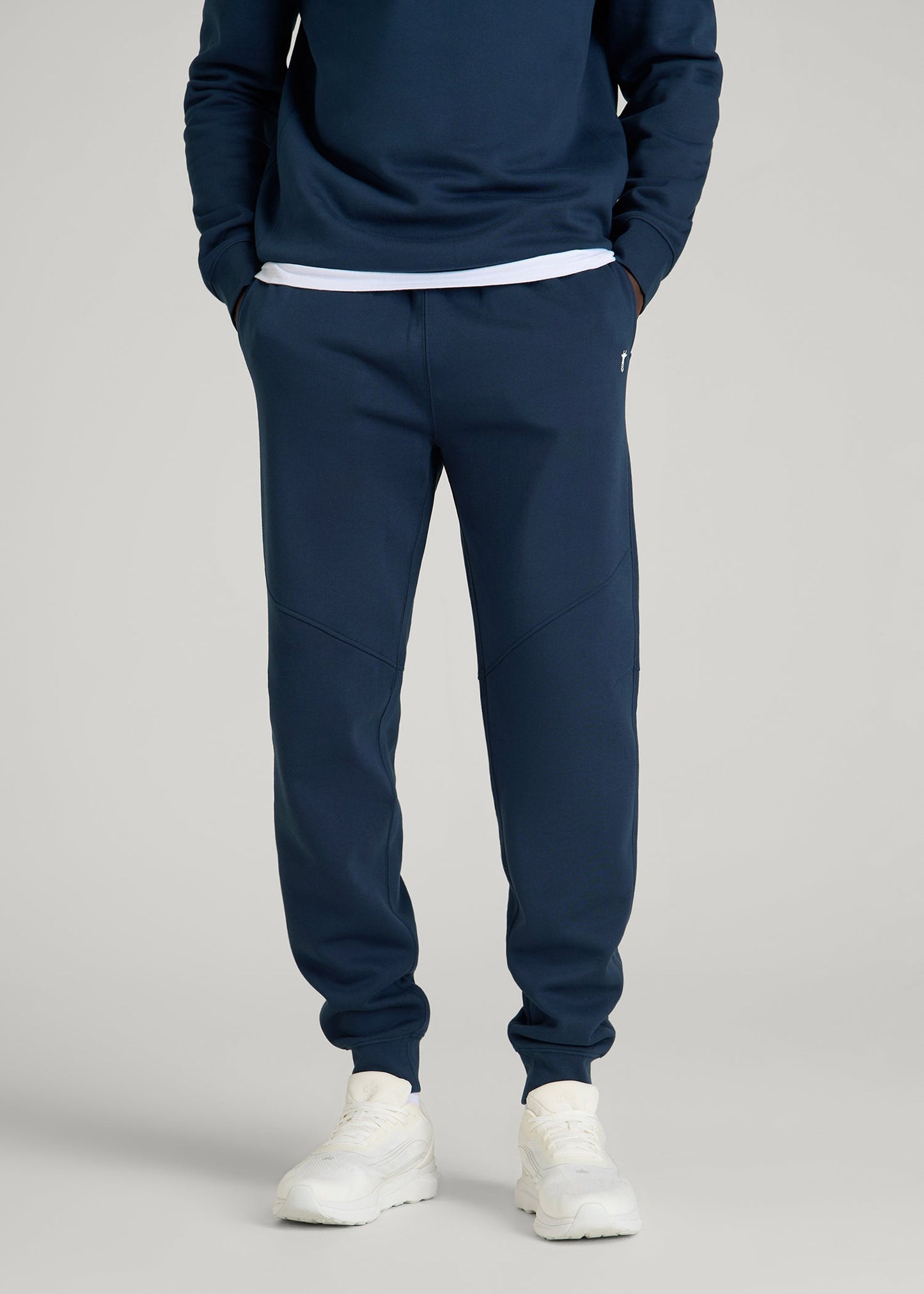 American Tall Men Core Motion Fleece Jogger for Tall Men in Navy Blue