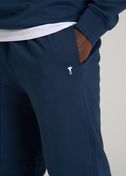 American Tall Men Core Motion Fleece Jogger for Tall Men in Navy Blue