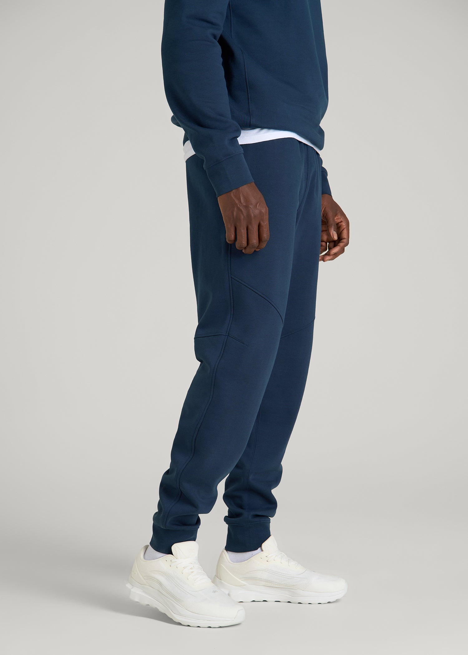 American Tall Men Core Motion Fleece Jogger for Tall Men in Navy Blue