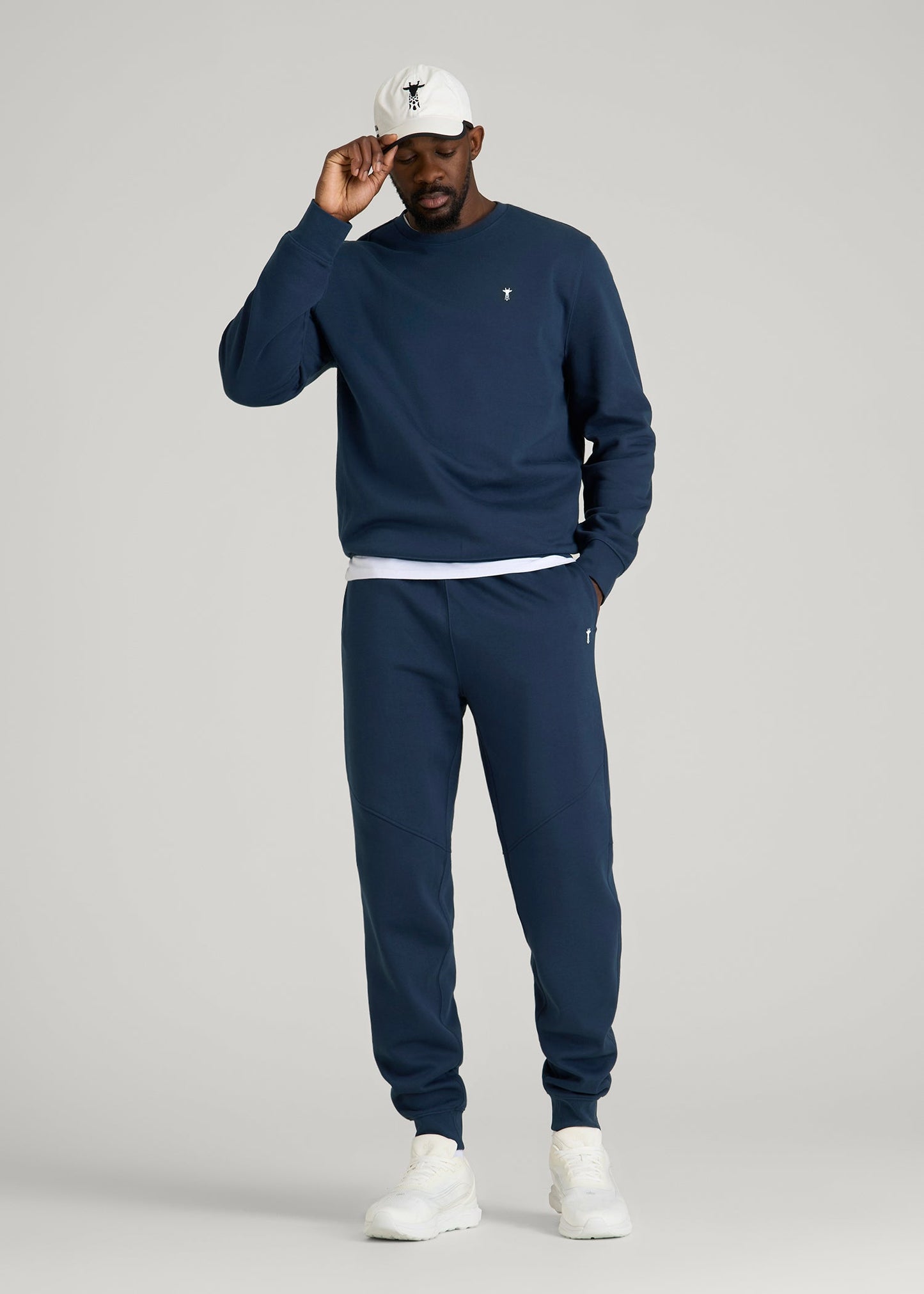 American Tall Men Core Motion Fleece Jogger for Tall Men in Navy Blue